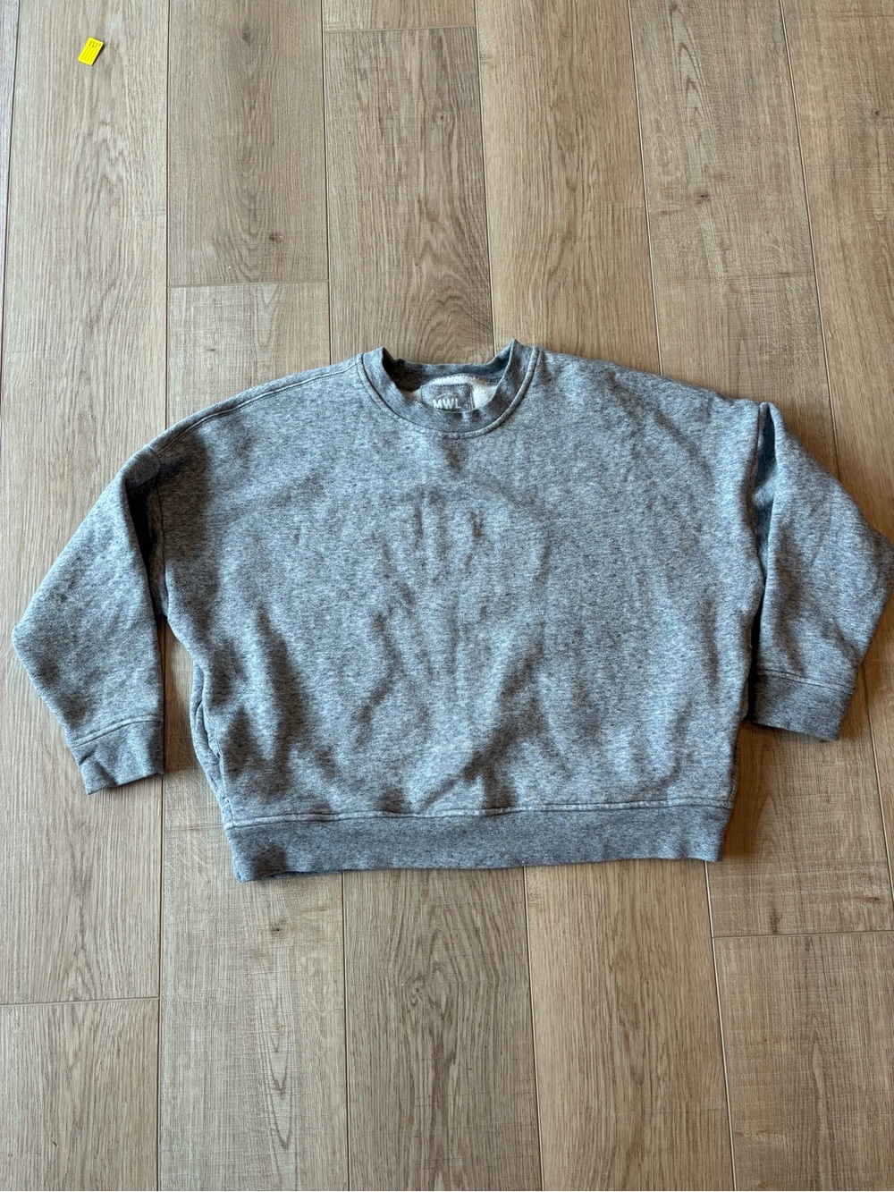 Madewell Heather Gray Crewneck Sweatshirt w pockets small cotton blend outdoors